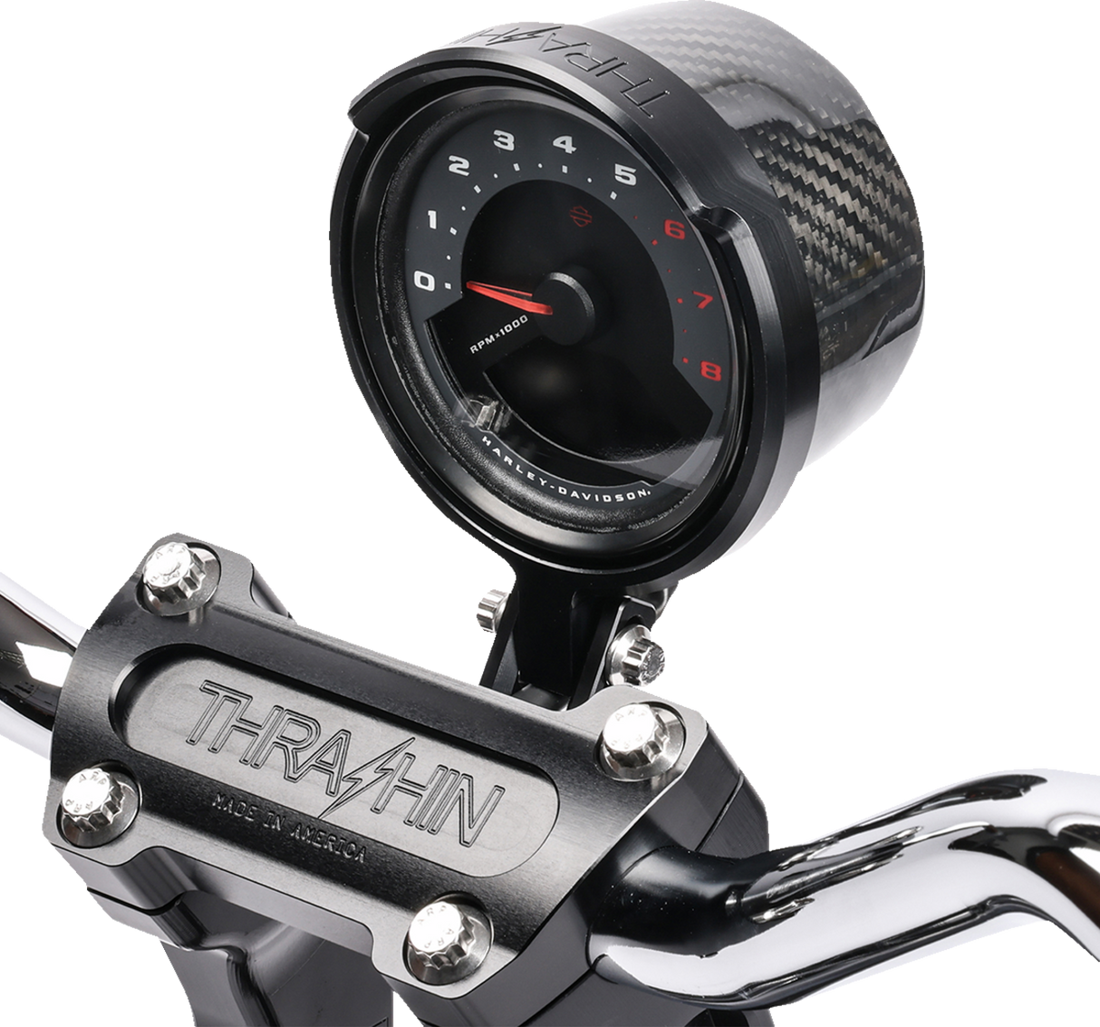 THRASHIN SUPPLY CO. Gauge Relocation Kit - Black TSC-2710-1