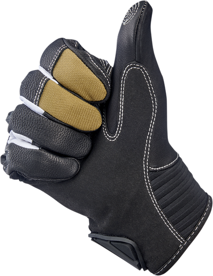 BILTWELL Bridgeport Gloves - Tan - Small 1509-0901-302