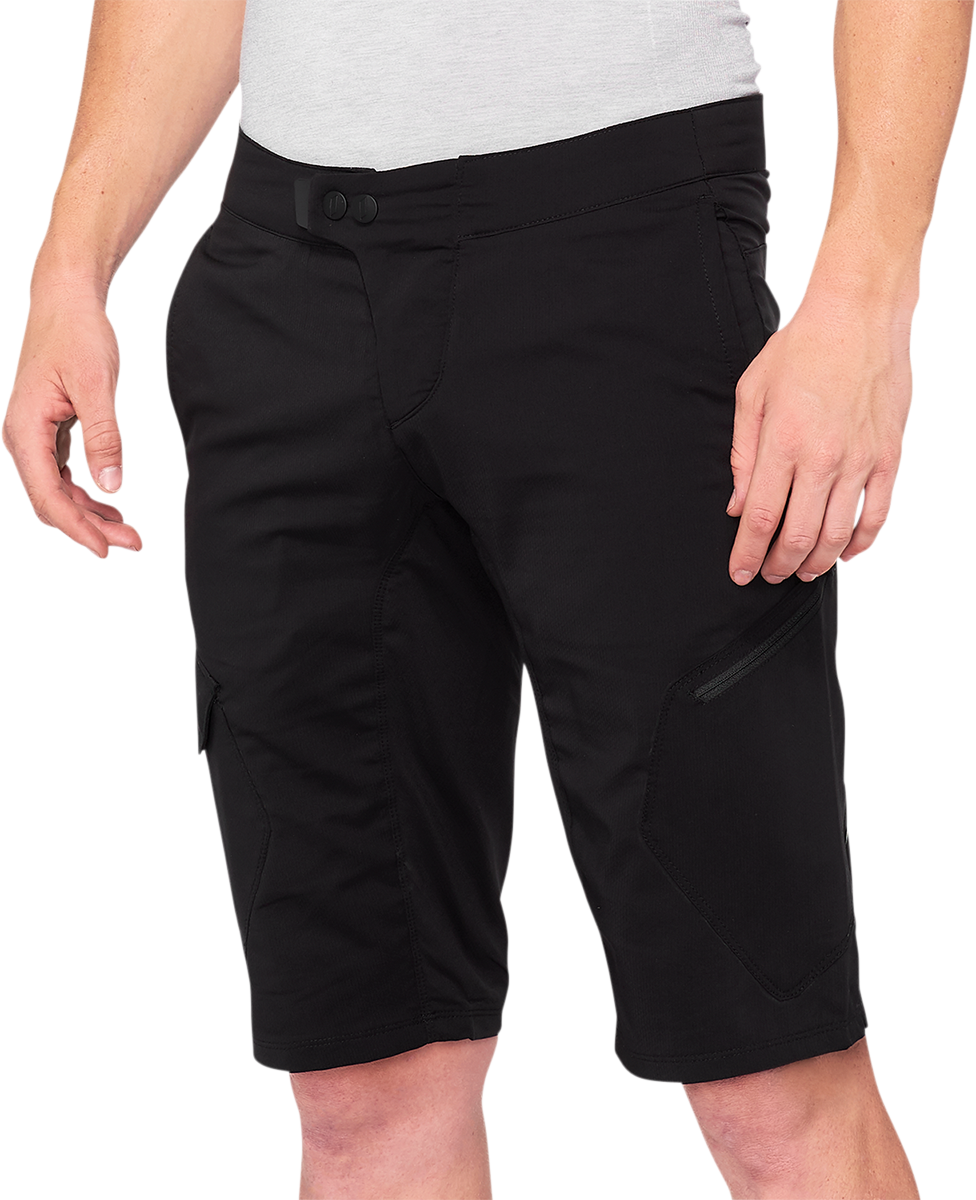 100% Ridecamp Shorts - Black - US 38 40029-00005