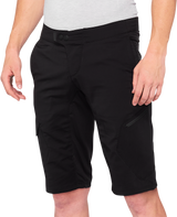 100% Ridecamp Shorts - Black - US 36 40029-00004