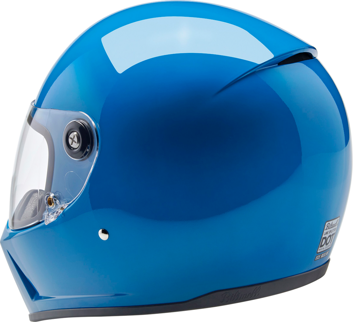 BILTWELL Lane Splitter Helmet - Gloss Tahoe Blue - Small 1004-129-502