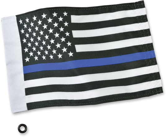 SHOW CHROME Thin Blue Line Flag - 6" X 9" 4-240LE