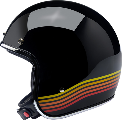 BILTWELL Bonanza Helmet - Gloss Black Spectrum - XS 1001-536-201