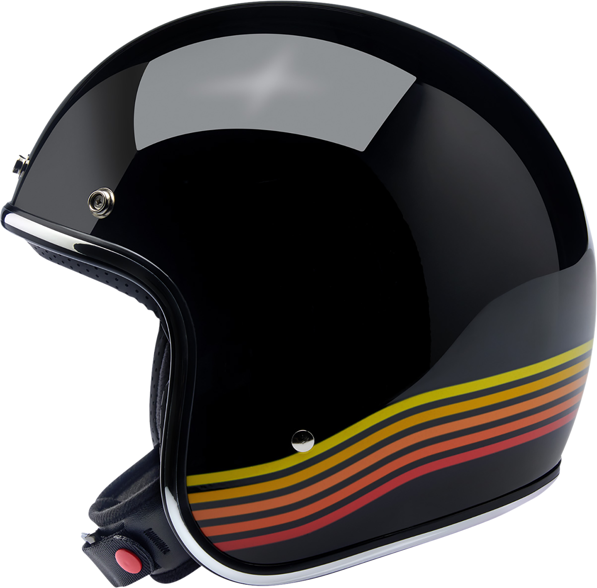 BILTWELL Bonanza Helmet - Gloss Black Spectrum - XL 1001-536-205