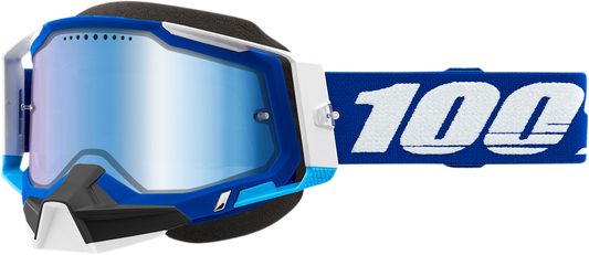 100% Racecraft 2 Snow Goggles - Blue - Blue Mirror 50012-00002
