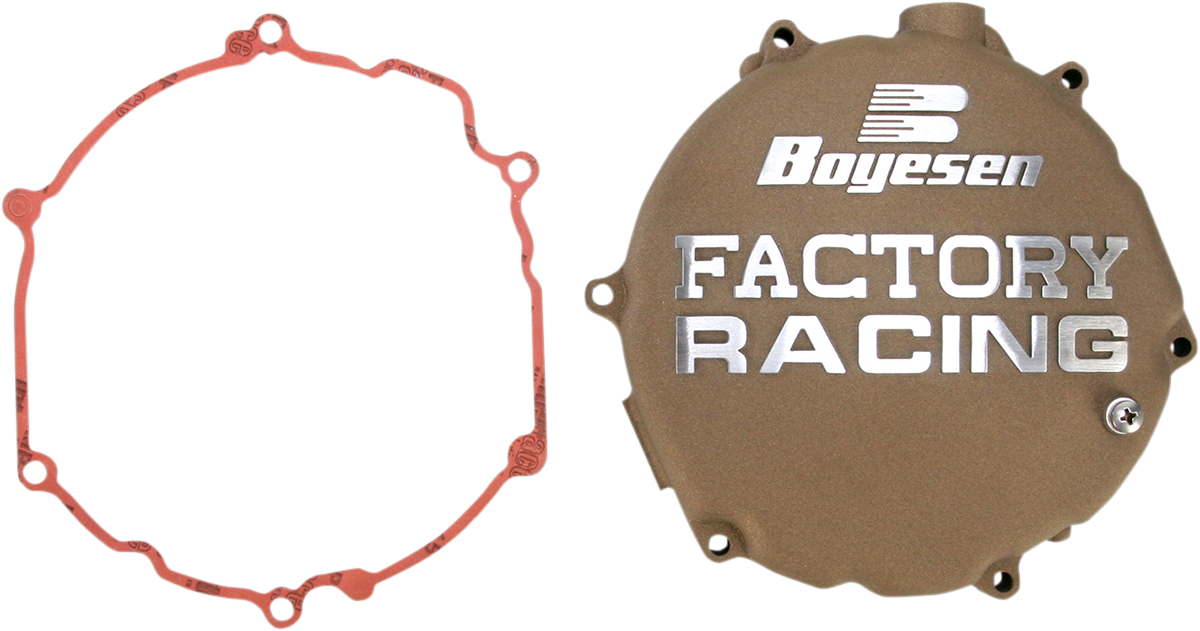 BOYESEN Clutch Cover - Gold - KX250 CC-12CM