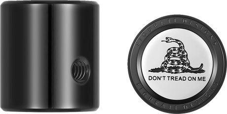 FIGURATI DESIGNS Heel-Toe Shifter Cover - Don't Tread On Me - Black FD40-HTSC-BLK