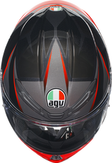 Casco AGV K6 S - Slashcut - Negro/Gris/Rojo - Grande 2118395002014L 