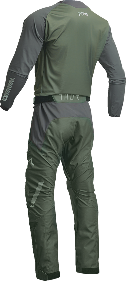 THOR Terrain Jersey - Army/Charcoal - Large 2910-7168