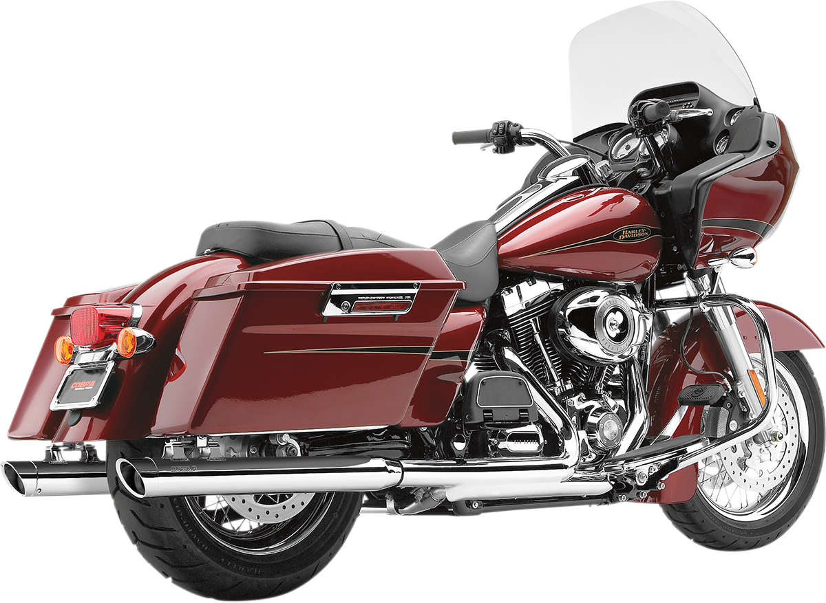 COBRA 3" Mufflers - Chrome - '95-'16 Bagger 6020