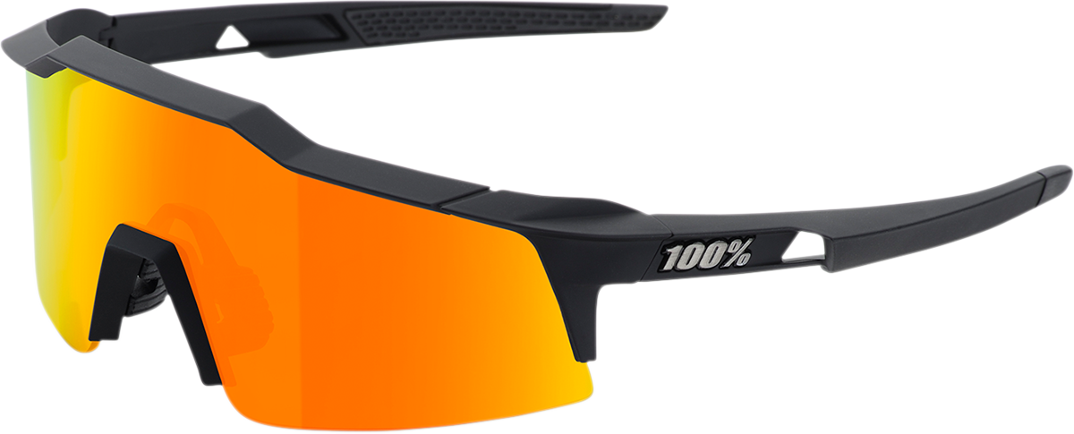 100% Speedcraft SL Sunglasses - Black - Red Mirror 60008-00005