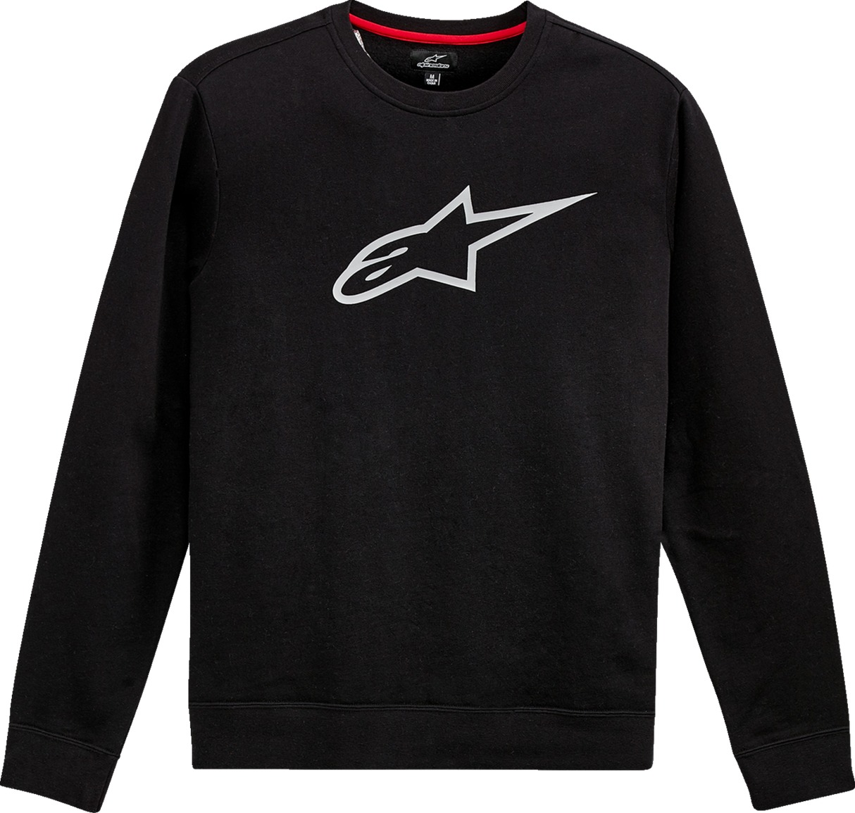 IN STOCK ALPINESTARS Ageless Crew Fleece - Black/Gray - Medium 1212513221011M
