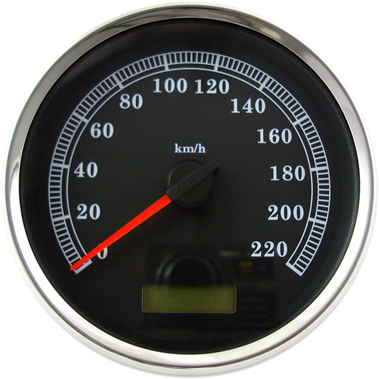 DRAG SPECIALTIES Electronic Speedometer - Black - 220 KPH SFTL S/B 04-10/FXDWG04-11 83105B