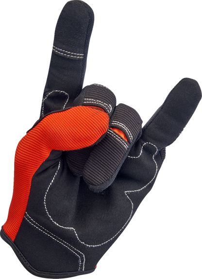 BILTWELL Moto Gloves - Orange/Black - XS 1501-0106-001