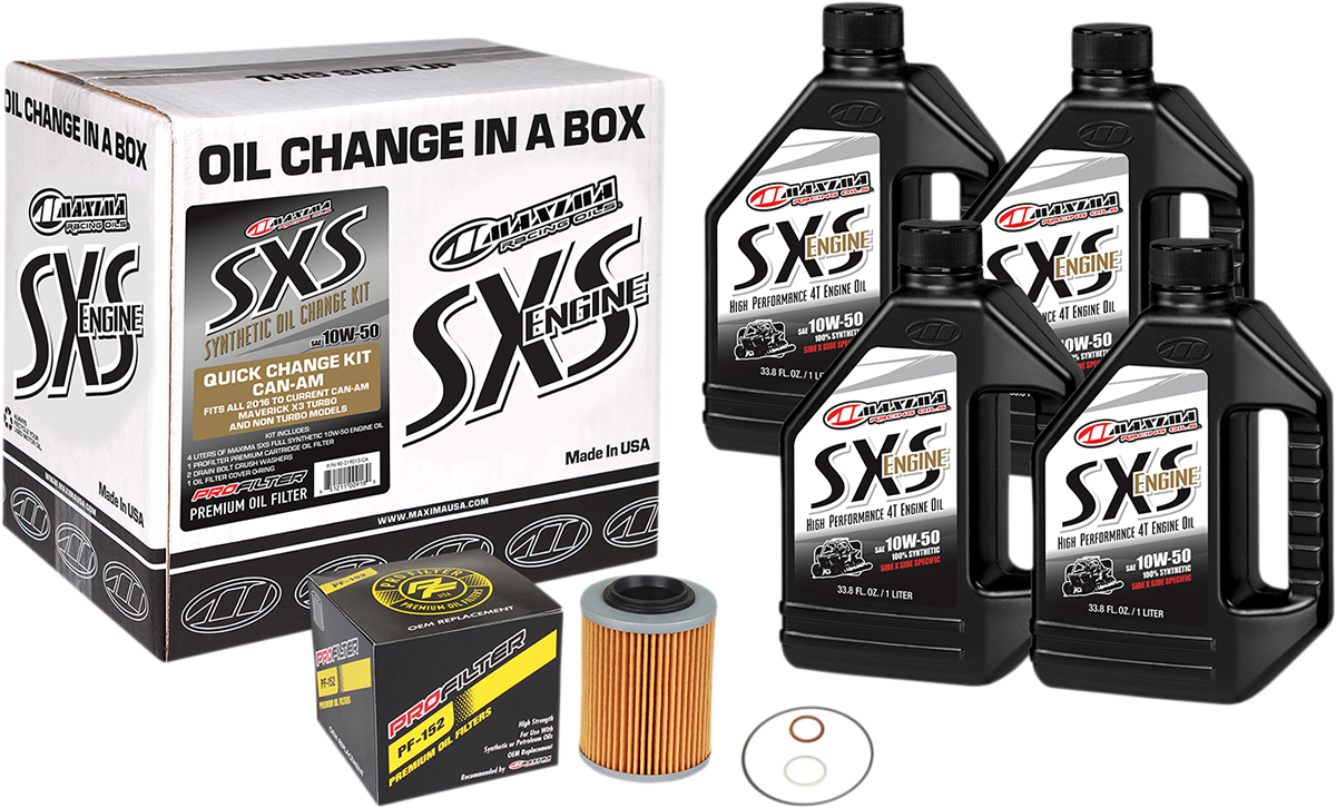 MAXIMA RACING OIL SXS Synthetic Oil Change Kit - Can-Am - 10W-50 90-219013-CA