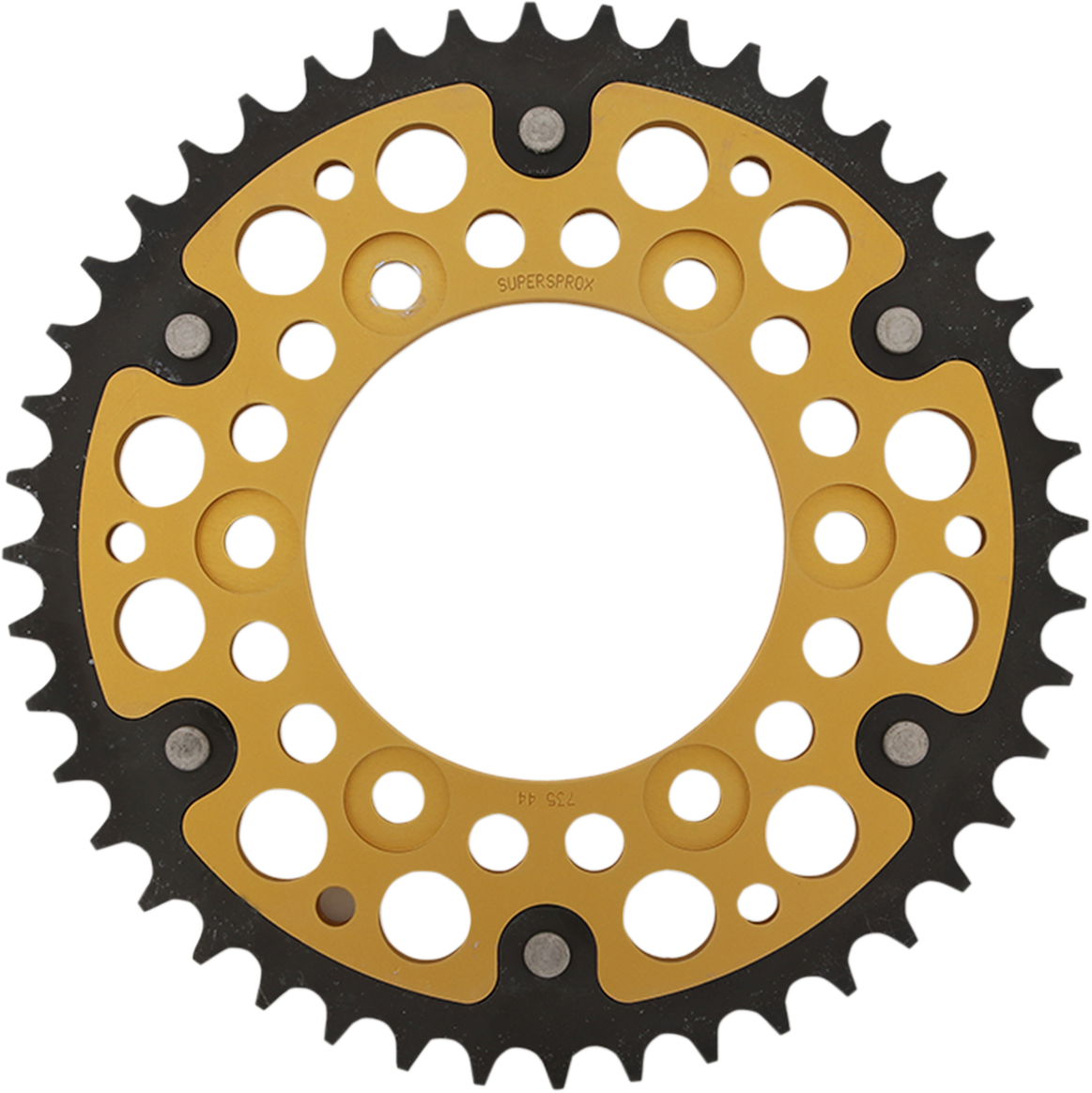 SUPERSPROX Stealth Rear Sprocket - 44 Tooth - Gold - Ducati RST-735-44-GLD