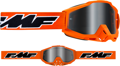 FMF Youth PowerBomb Goggles - Rocket - Orange - Silver Mirror F-50048-00003 2601-3000