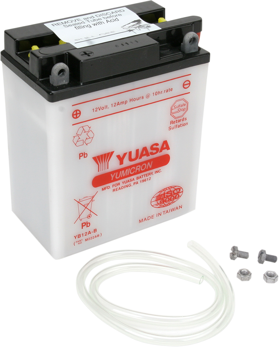 YUASA Battery - YB12A-B YUAM222AB