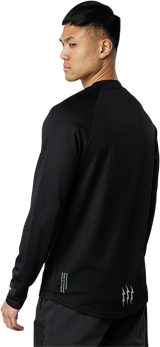 MUC-OFF USA Riders Long-Sleeve Jersey - Black - Large 20367