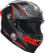 Casco AGV K6 S - Slashcut - Negro/Gris/Rojo - Pequeño 2118395002014S