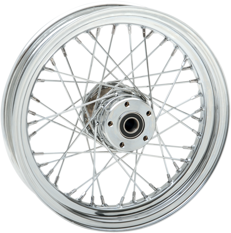 DRAG SPECIALTIES Rueda delantera - Doble disco/Sin ABS - Cromada - 16"x3.00" - '00-'07 FLT 64456 