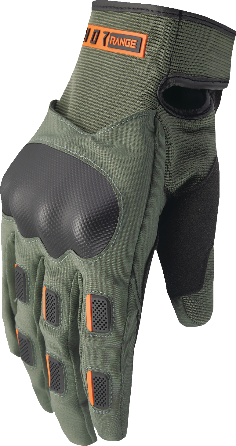 THOR Range Gloves - Army/Orange - Large 3330-7617