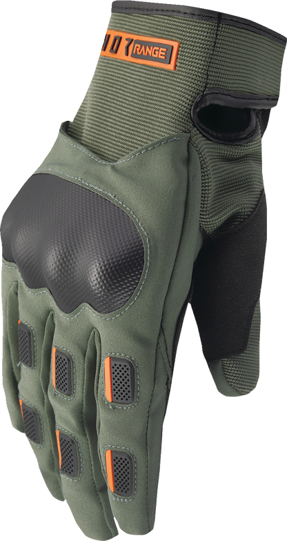 THOR Range Gloves - Army/Orange - Large 3330-7617