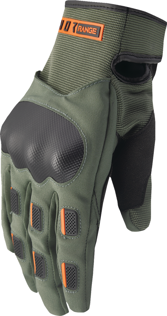 THOR Range Gloves - Army/Orange - Large 3330-7617