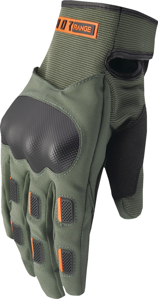 THOR Range Gloves - Army/Orange - Small 3330-7615