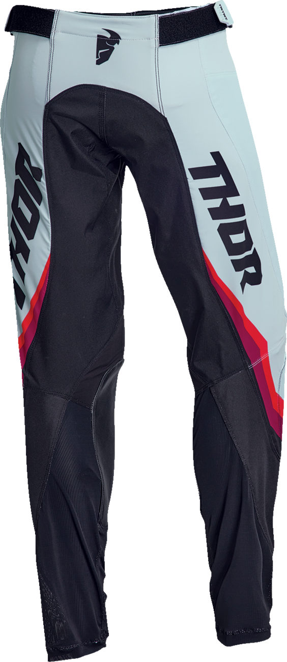 THOR Women's Pulse Rev Pants - Black/Mint - 7/8 2902-0326