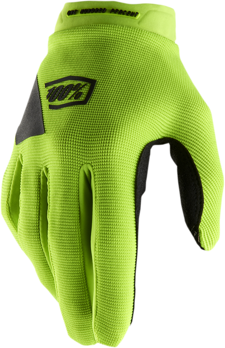 100% Women's Ridecamp Gloves - Fluo Yellow/Black - XL 10013-00009