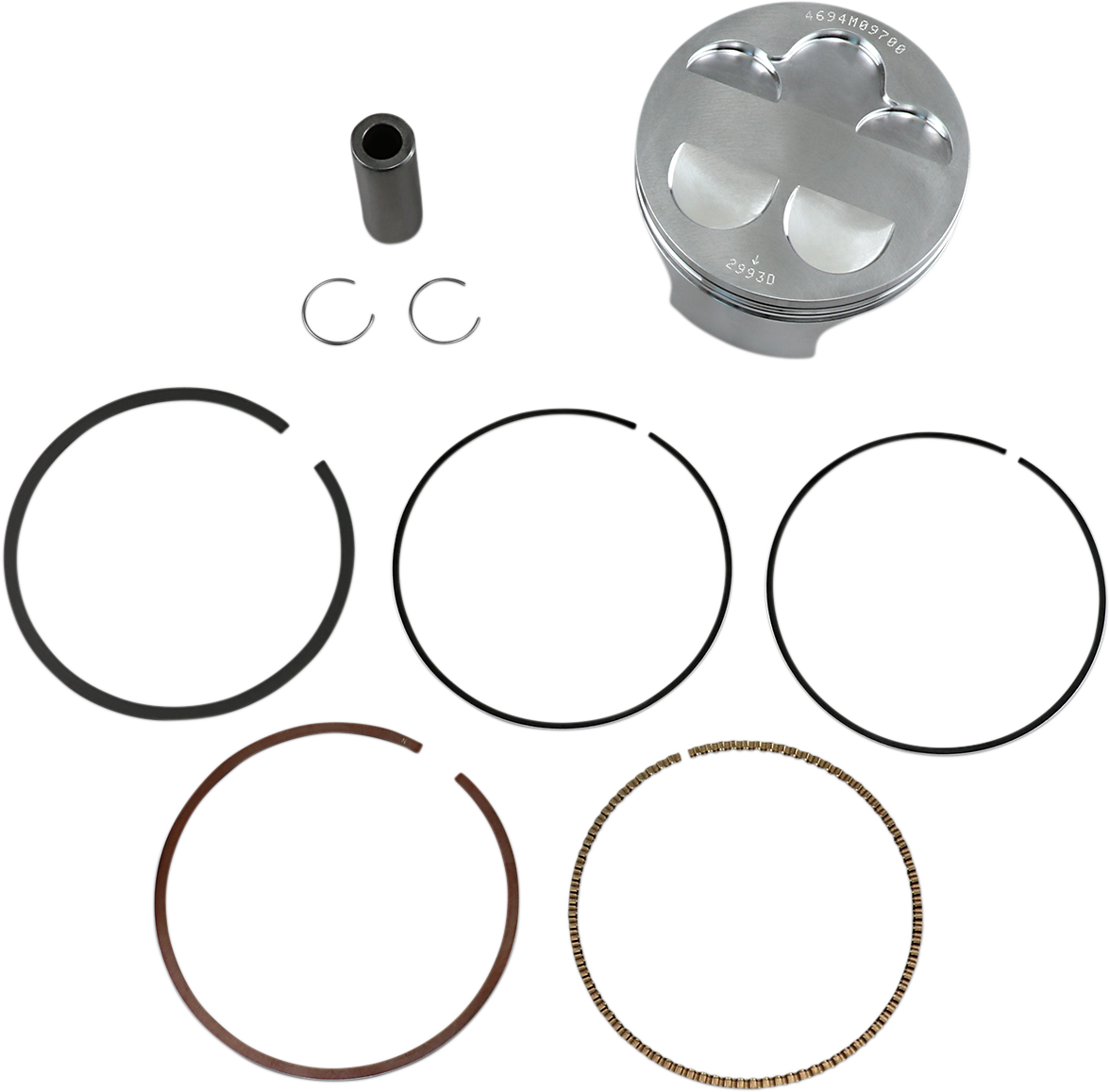 WISECO Piston Kit - +2.00 mm High-Performance 4694M09700