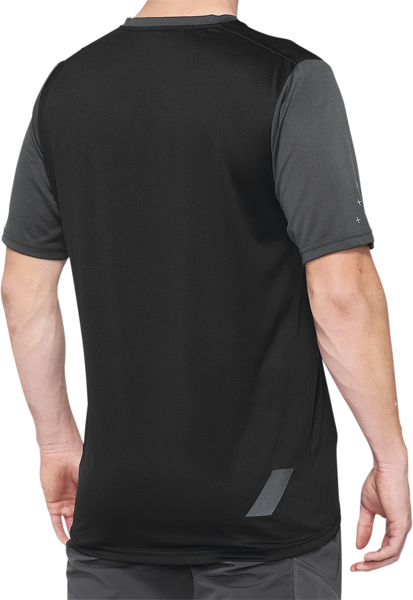 100% Ridecamp Jersey - Charcoal/Black - Medium 40027-00006