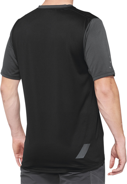 100% Ridecamp Jersey - Charcoal/Black - Medium 40027-00006