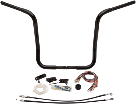 FAT BAGGERS INC. Handlebar Kit - Rounded Top - 16" - Black 909416-B
