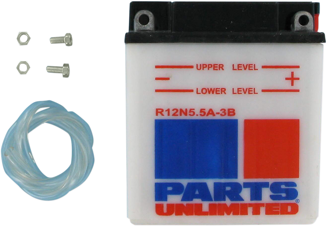 Parts Unlimited Conventional Battery 12n5.5a-3b