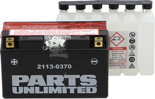 Parts Unlimited Agm Battery - Yt7b-Bs Ct7b-Bs