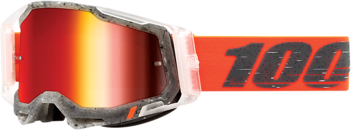 100% Racecraft 2 Goggles - Schrute - Red Mirror 50010-00014