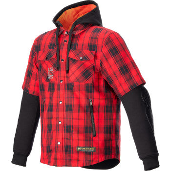 ALPINESTARS MSE Tartan Jacket - Red/Black - Medium 4300424-3136-M