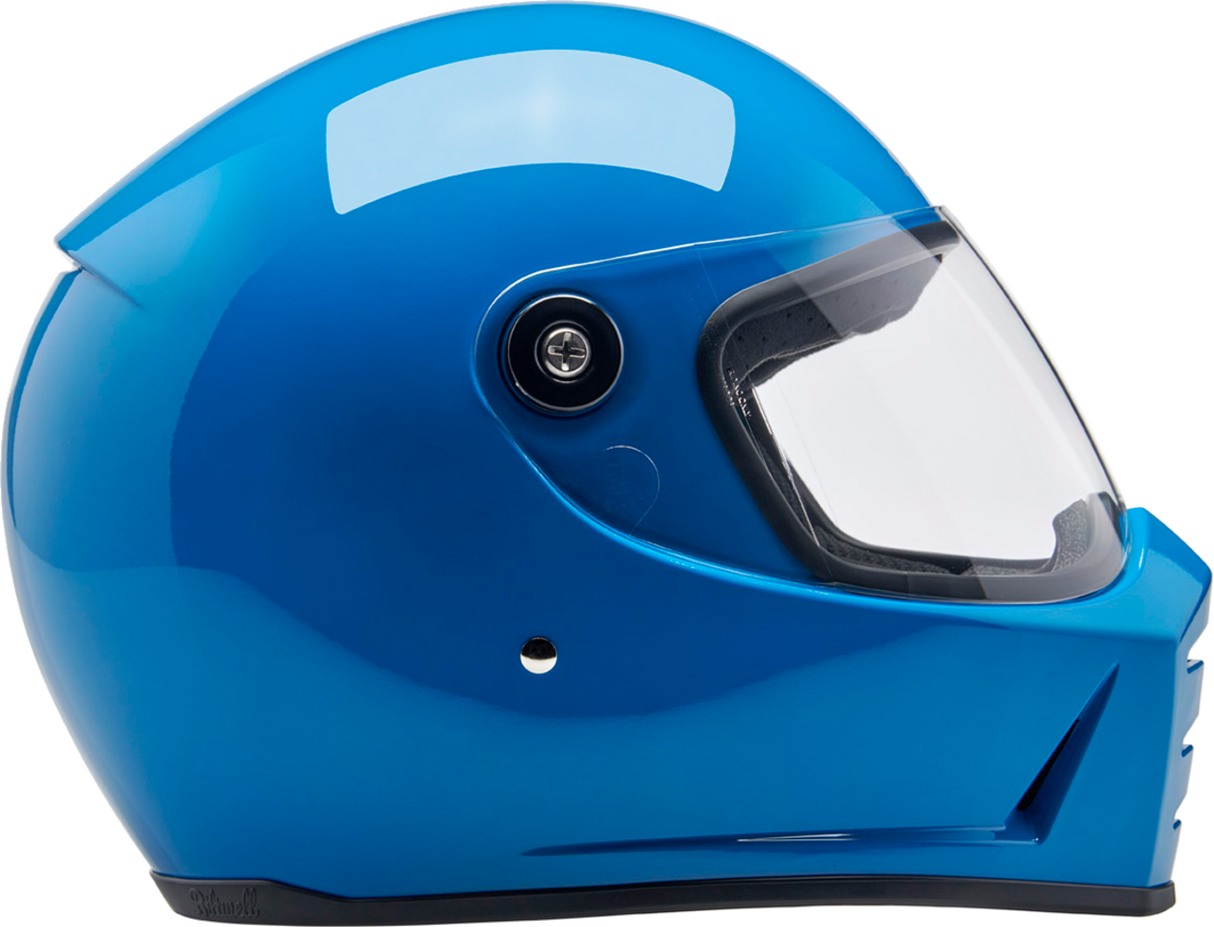 BILTWELL Lane Splitter Helmet - Gloss Tahoe Blue - Small 1004-129-502