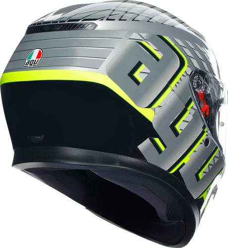AGV K3 Helmet - Fortify - Gray/Black/Yellow Fluo - Small 2118381004011S