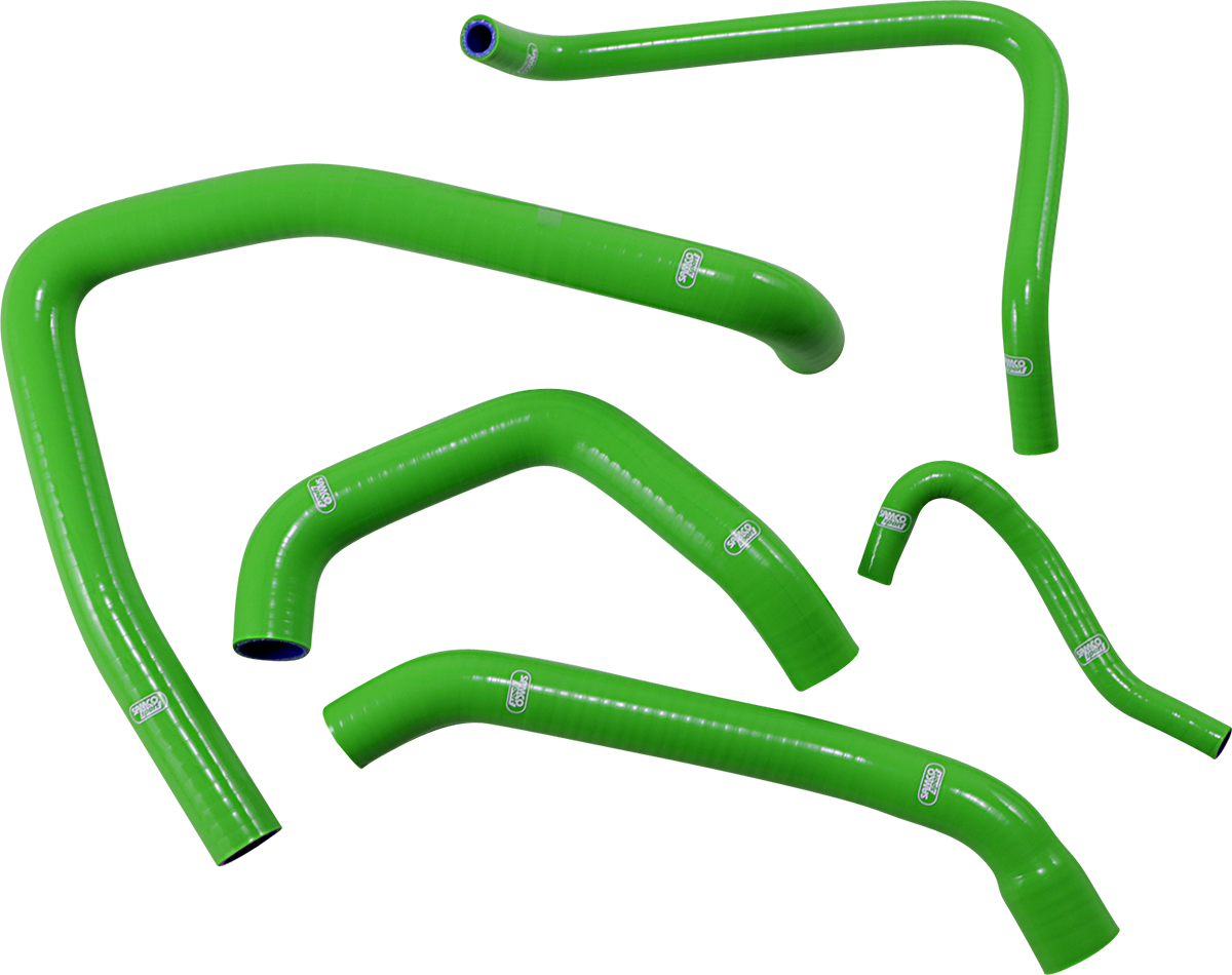 SAMCO SPORT Radiator Hose Kit - Green - Kawasaki KAW-72GN