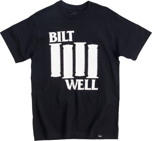 BILTWELL Damaged T-Shirt - Black - Small 8101-073-002