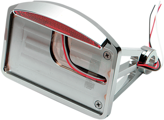 DRAG SPECIALTIES Side Mount Taillight/License Plate Mount - Flat Horizontal - Half-Moon 28-6042LEDBX1