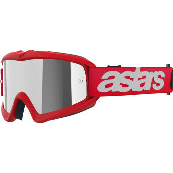 ALPINESTARS GOGGLES Youth Vision Goggle - Blaze - Red - Silver Mirror 5140425-3094