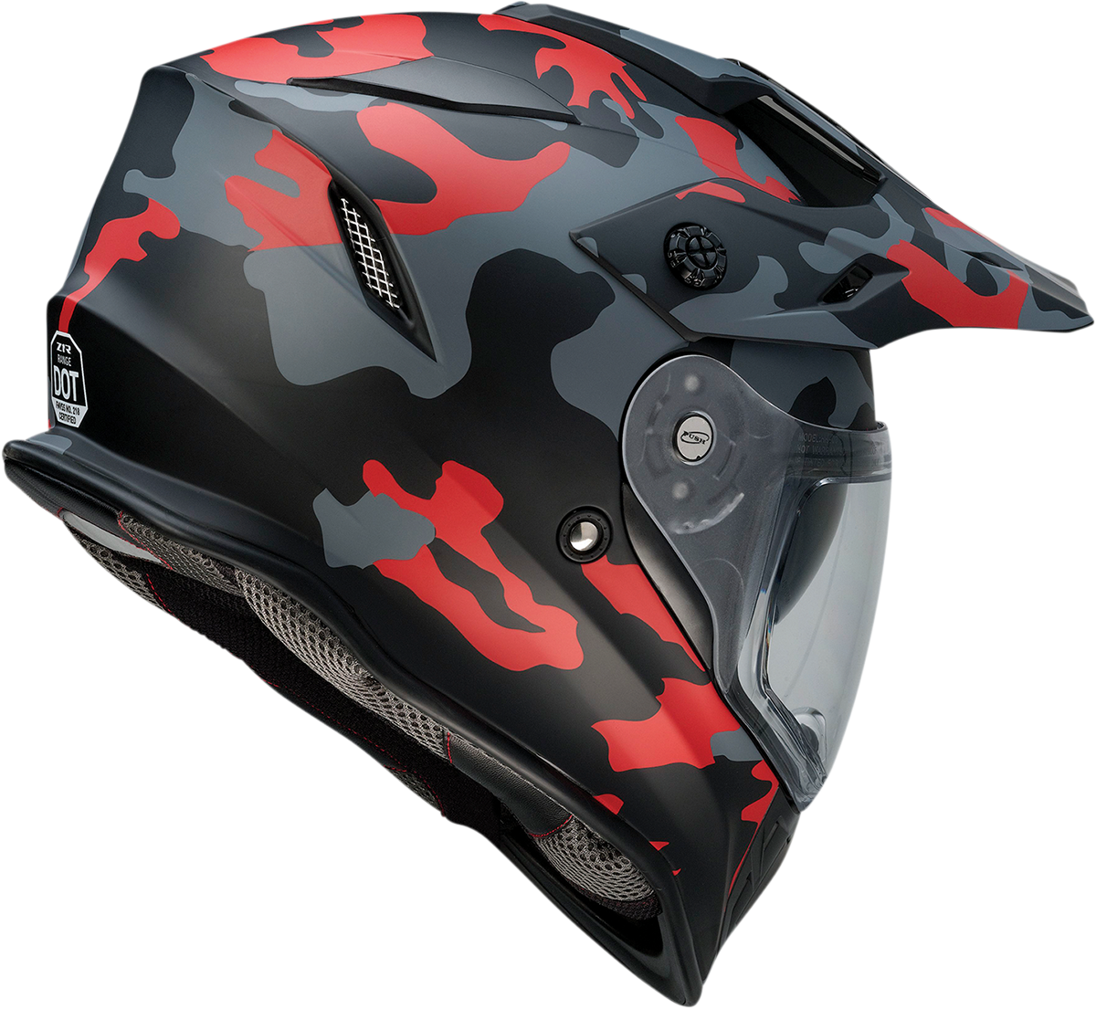 Z1R Range Helmet - Camo - Red - Large 0140-0096