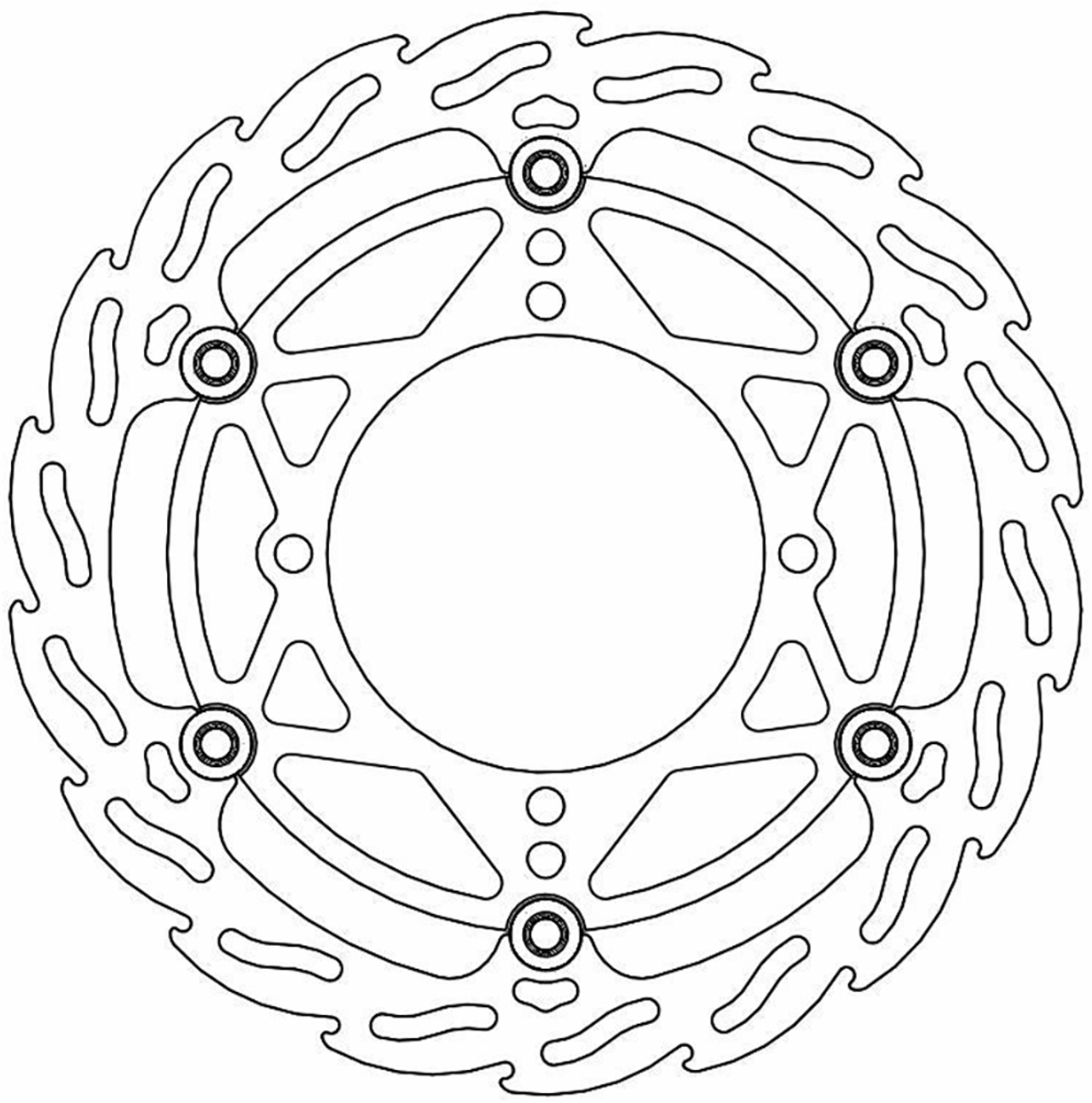 MOTO-MASTER Brake Rotor - Flame 270 112084-PU