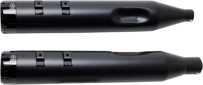 S&S CYCLE MK45 Mufflers - Black - Black Thruster NOW HAVE ALL BLK END CAPS 550-0666