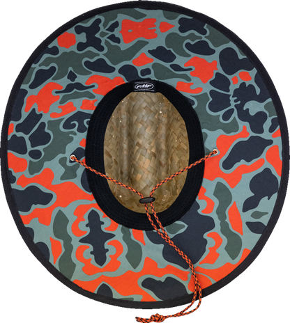 FMF Quack Camo Straw Hat - Natural - One Size SU23193900 2501-4098