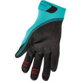 SLIPPERY Circuit Gloves - Black/Aqua - XS 3260-0432